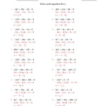 9 2 Skills Practice Solving Quadratic Equations By Graphing Worksheet