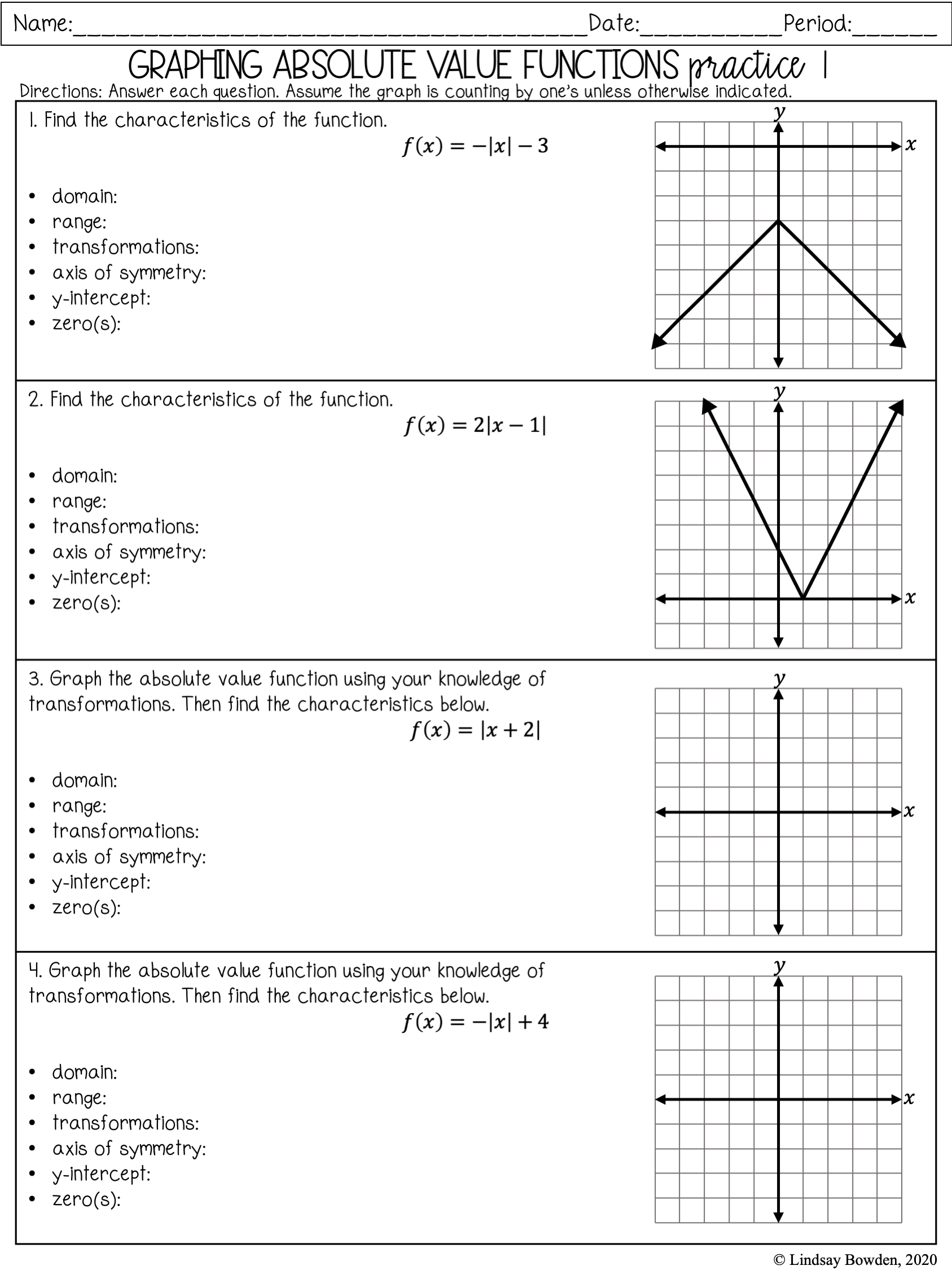 Absolute Value Notes And Worksheets Lindsay Bowden Absolute Value Notes And Worksheets Lindsay Bowden