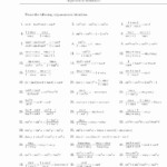 Basic Trigonometric Identities Worksheet Printable Worksheet Template