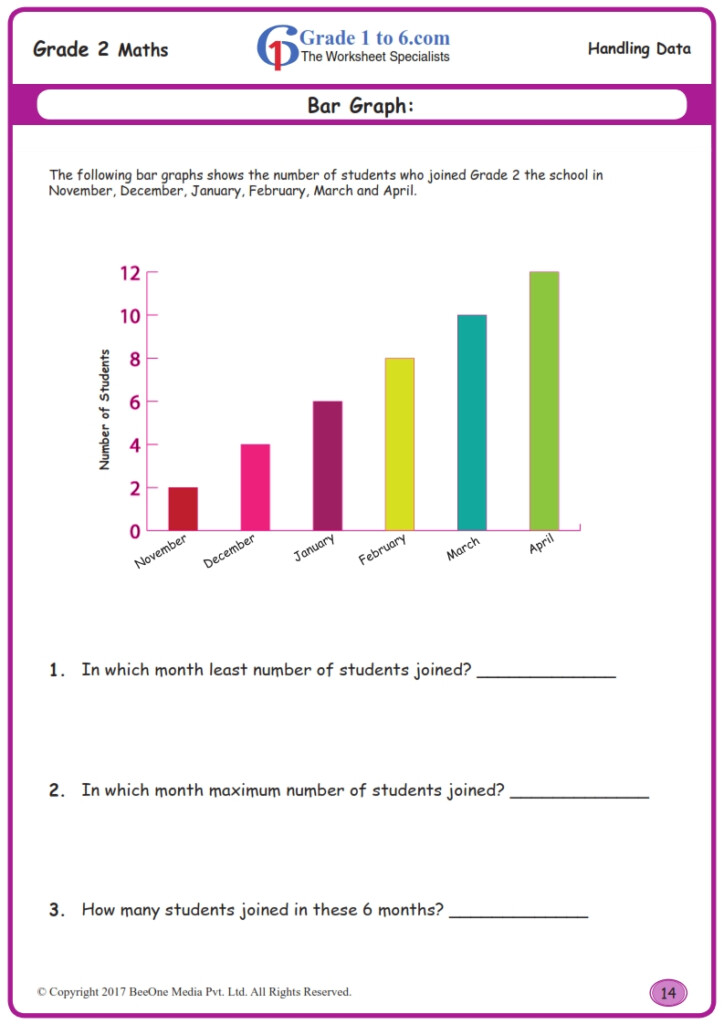 Grade 2 Data Handling Worksheets www grade1to6