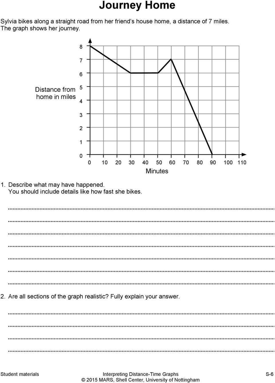 Interpreting Graphs Worksheet Answers