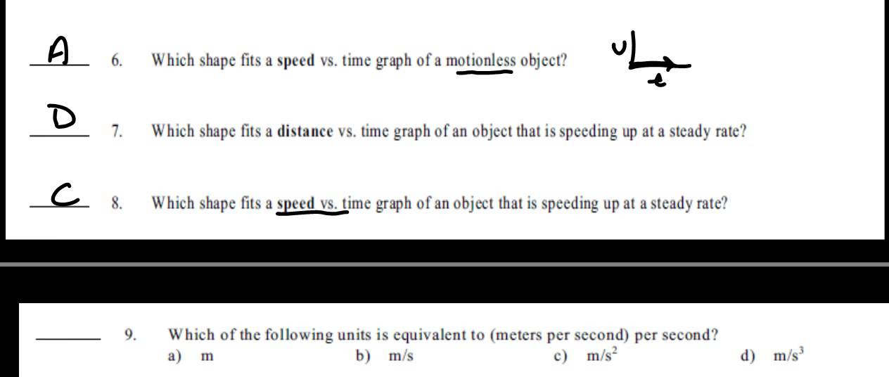 Science 10 Physics Motion Worksheet B Interpreting Motion Graphs Science 10 Physics Motion Worksheet B Interpreting Motion Graphs