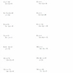 Solving Systems Of Equations By Elimination Worksheet Pdf Db excel