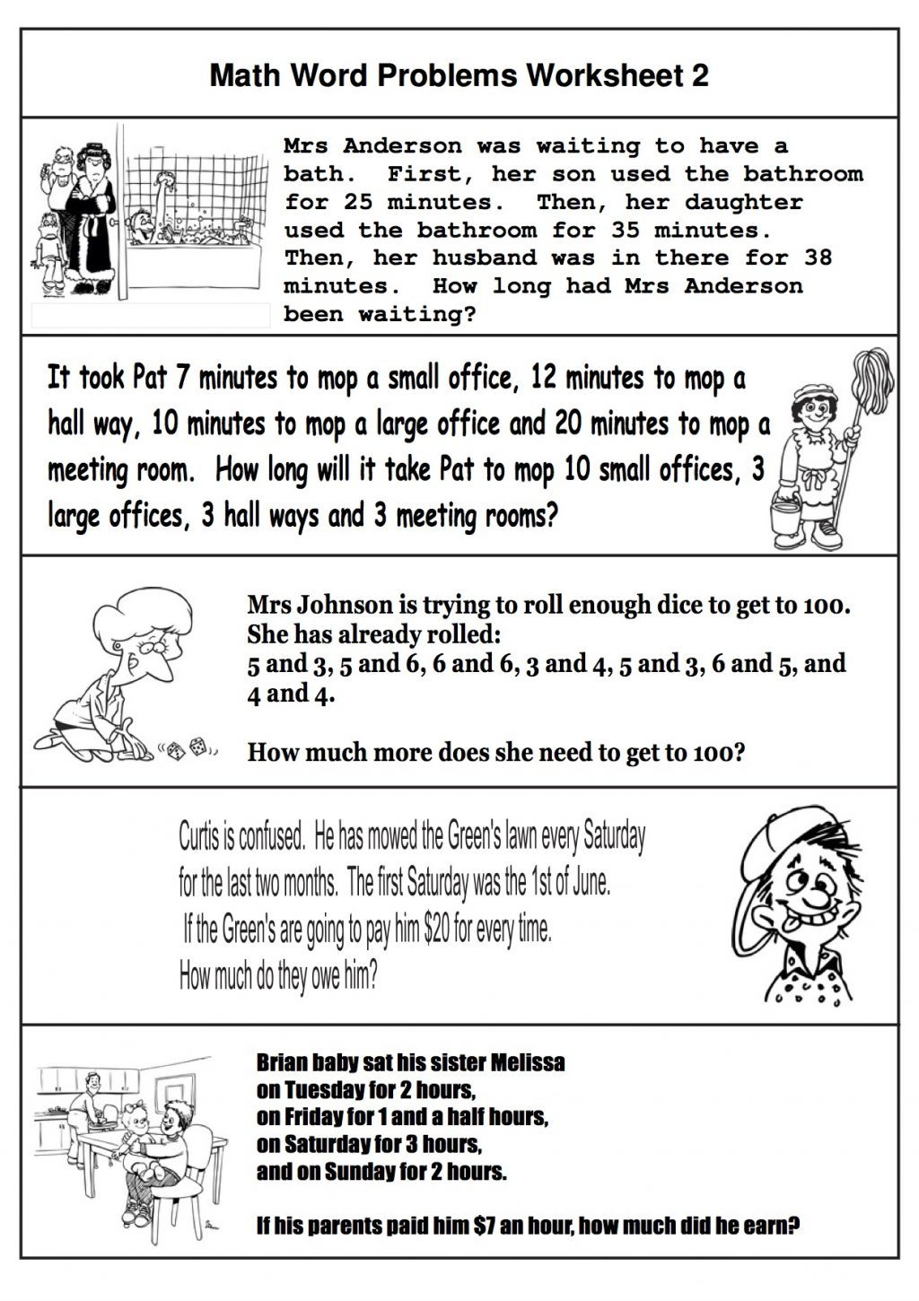 Word Problems Worksheet 2nd Grade Printable Worksheets And Activities Word Problems Worksheet 2nd Grade Printable Worksheets And Activities