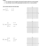 20 Graphing Piecewise Functions Worksheet With Answers Pdf