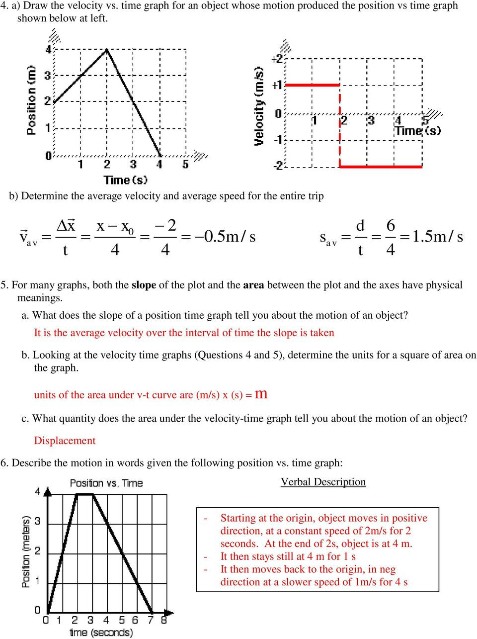 30 Motion Graphs Worksheet Answer Key Education Template 30 Motion Graphs Worksheet Answer Key Education Template