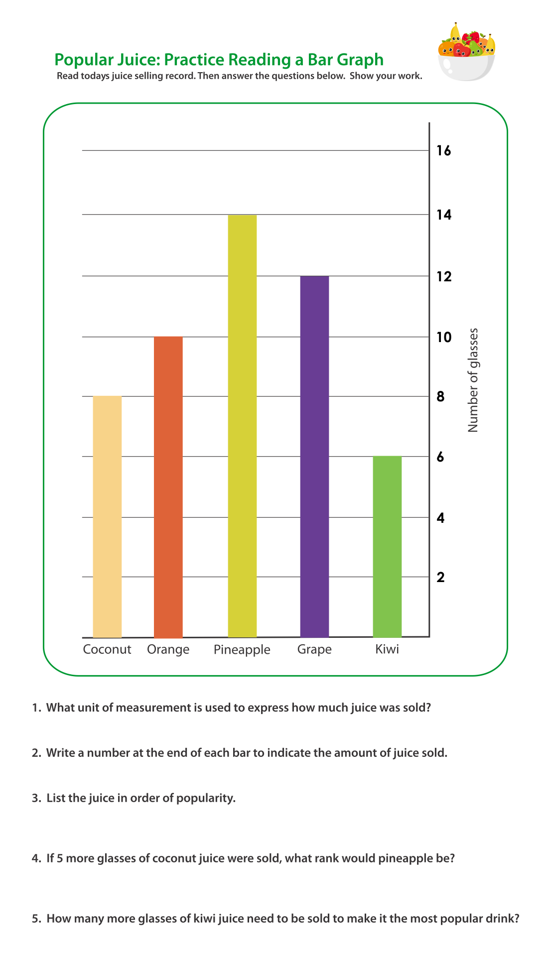 Kindergarten Bar Graph Worksheets Kindergarten Bar Graph Worksheets