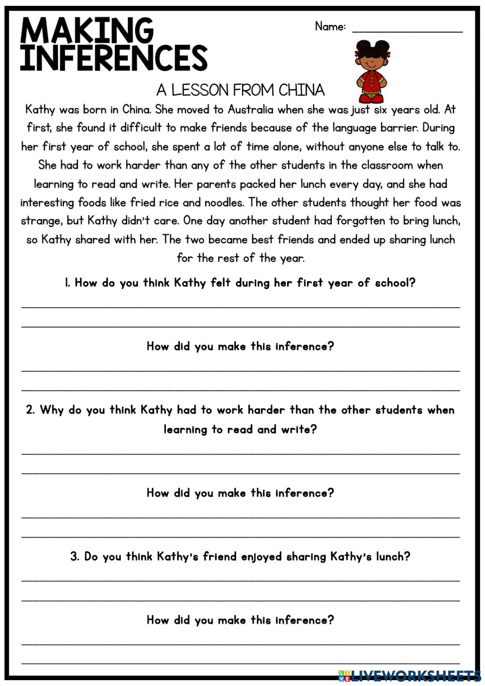 Making Inferences And Drawing Conclusions Worksheet Making Inferences And Drawing Conclusions Worksheet