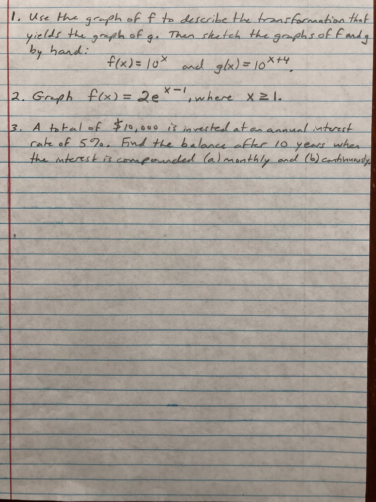 Professor Frank S Math Blog Part 1 Exponential Functions And Their Graphs Practice Problems Professor Frank s Math Blog Part 1 Exponential Functions And Their Graphs Practice Problems
