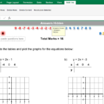 Straight Line Graphs Differentiated Worksheet Teaching Resources