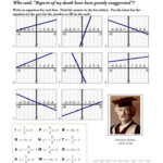Writing Equations From Graphs Worksheet Lf 5 Writing A Slope Intercept